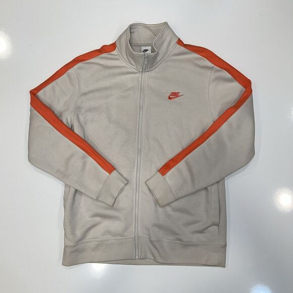 Nike Sportswear Men's Light Bone Club Fleece ‎ Track Jacket (DD7010-072)  Large - Picture 1 of 9